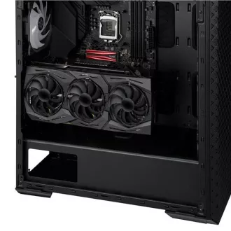 ADATA XPG ohišje DEFENDER PRO Mid-Tower, brez napajalnika, 3x 120mm ARGB ventilator, črno