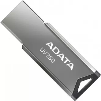 ADATA Flash disk 64 GB UV350, USB 3.2 Dash Drive, temno srebrna kovinska tekstura ADATA Flash disk 64 GB UV350, USB 3.2 Dash Drive, temno srebrna kovinska tekstura