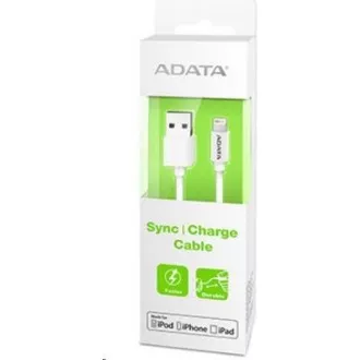 ADATA Sync & Charge Lightning kabel - USB A 2.0, 100 cm, plastičen, bel