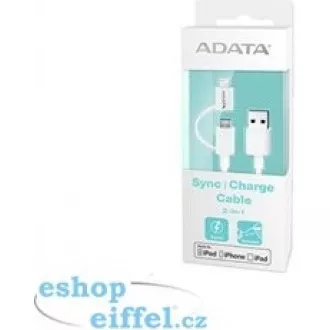 ADATA Sync & Charge Lightning kabel - USB A 2.0, 100 cm, plastičen, bel