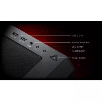 ADATA XPG ohišje STARKER AIR Mid-Tower, brez napajalnika, 1x 120mm   1x 120mm ARGB, črno