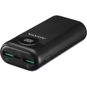 ADATA PowerBank AP10000 - zunanja baterija za mobilne naprave/tablice 10000 mAh, črna (37Wh) USB-C ADATA PowerBank AP10000 - zunanja baterija za mobilne naprave/tablice 10000 mAh, črna (37Wh) USB-C