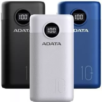 ADATA PowerBank AP10000 - zunanja baterija za mobilni telefon/tablico 10000 mAh, bela (37Wh) USB-C ADATA PowerBank AP10000 - zunanja baterija za mobilni telefon/tablico 10000 mAh, bela (37Wh) USB-C