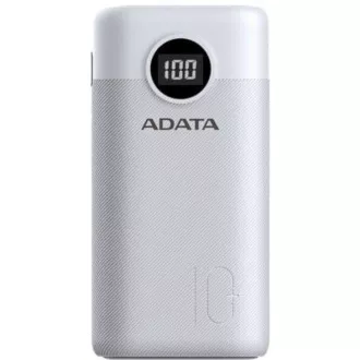 ADATA PowerBank AP10000 - zunanja baterija za mobilni telefon/tablico 10000 mAh, bela (37Wh) USB-C ADATA PowerBank AP10000 - zunanja baterija za mobilni telefon/tablico 10000 mAh, bela (37Wh) USB-C