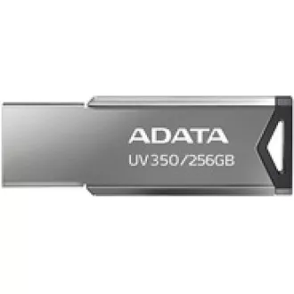 ADATA Flash disk 256 GB UV350, USB 3.2 Dash Drive, temno srebrna kovinska tekstura