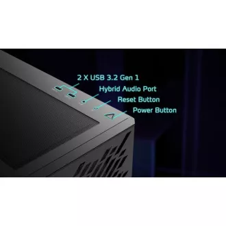 ADATA XPG ohišje VALOR AIR Mid-Tower, brez napajalnika, 4x 120mm ventilator, črno