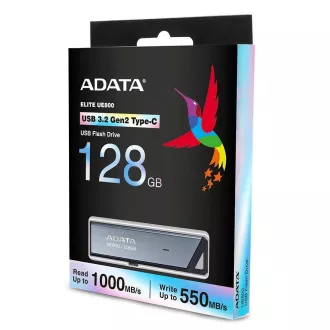 ADATA Flash disk 128 GB UE800, USB 3.2 USB-C, Elite disk, siv