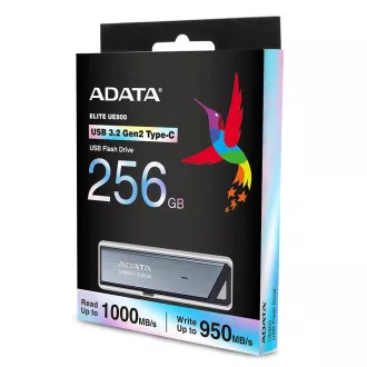ADATA Flash disk 256 GB UE800, USB 3.2 USB-C, Elite disk, siv