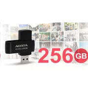 ADATA Flash disk 256 GB UC310, USB 3.2, črn