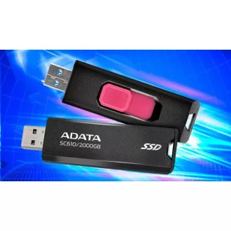 ADATA Zunanji SSD disk 500 GB SC610, USB-A 3.2, črn