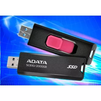 ADATA Zunanji SSD 1TB SC610, USB-A 3.2, črn