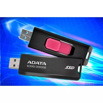 ADATA zunanji SSD 2TB SC610, USB-A 3.2, črn