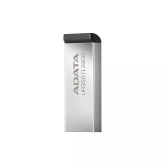 ADATA Flash disk 128 GB UR350, USB 3.2 Dash Drive, kovinsko črn