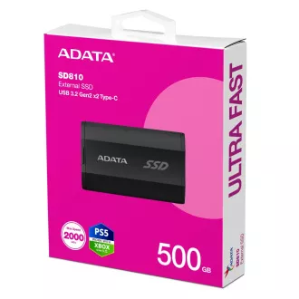 ADATA zunanji SSD 500 GB SD810 USB 3.2 USB-C, črn