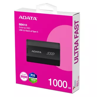 ADATA zunanji SSD 1TB SD810 USB 3.2 USB-C, črn