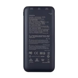 ADATA powerbank C100, 10000 mAh, črna