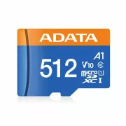 ADATA MicroSDXC kartica 512GB Premier UHS-I C10 V10 (R:100/W:25 MB/s)   SD adapter