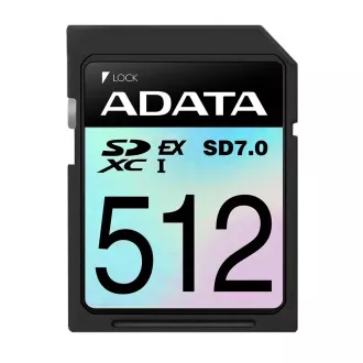 Kartica ADATA SDXC 512GB Extreme, PCIe Gen3, UHS-I, C10, V30, (R:800/W:700 MB/s) Kartica ADATA SDXC 512GB Extreme, PCIe Gen3, UHS-I, C10, V30, (R:800/W:700 MB/s)