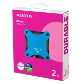 ADATA zunanji SSD 2TB SD620, USB Micro-B, USB 3.2 Gen 2, R:520/W:460MB/s, modra