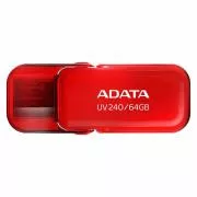 ADATA Flash disk 64 GB UV240, USB 2.0, rdeč