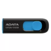 ADATA Flash disk 512 GB UV128, USB 3.2, črn in moder