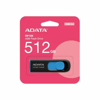 ADATA Flash disk 512 GB UV128, USB 3.2, črn in moder