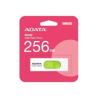 ADATA Flash disk 256 GB UV320, USB 3.2, belo-zelen