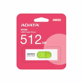 ADATA Flash disk 512 GB UV320, USB 3.2, belo-zelen