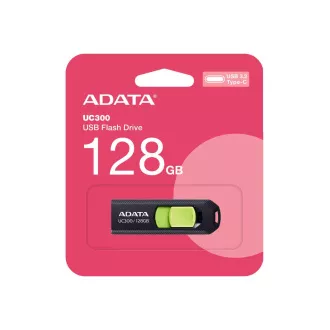 ADATA Flash disk 128 GB UC300, USB-C 3.2, črno-zelen