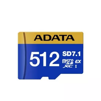 Kartica ADATA MicroSDXC 512GB Premier Extreme SD7.1, U3, C10, V30 (R:800/W:700 MB/s) Kartica ADATA MicroSDXC 512GB Premier Extreme SD7.1, U3, C10, V30 (R:800/W:700 MB/s)