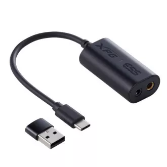 ADATA XPG Gaming slušalke PRECOG STUDIO, žične, 4,4 mm Jack, USB, USB-C, črne