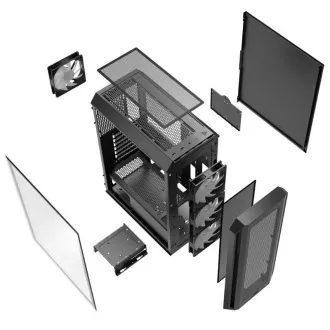 ADATA XPG ohišje VALOR AIR PLUS Mid-Tower, brez napajalnika, 4x 120mm ventilator, črno ADATA XPG ohišje VALOR AIR PLUS Mid-Tower, brez napajalnika, 4x 120mm ventilator, črno