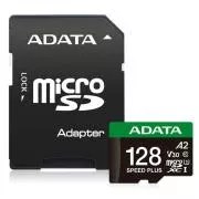 Kartica ADATA MicroSDXC 128 GB Speed Plus, U3, C10, A2, V30 (R:180/W:160 MB/s)   adapter SD