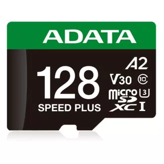 Kartica ADATA MicroSDXC 128 GB Speed Plus, U3, C10, A2, V30 (R:180/W:160 MB/s)   adapter SD