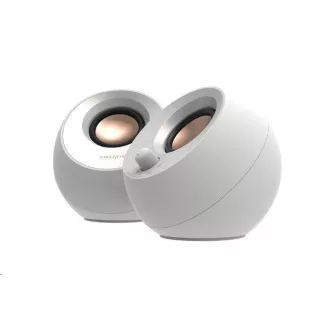 Creative PEBBLE V3, namizni zvočniki 2.0 z USB-C in Bluetooth 5.0 - beli