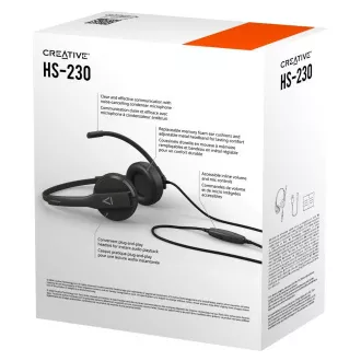 Creative HS-230 slušalke USB/jack