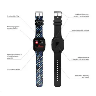 LAMAX BCool Black - pametna ura za otroke LAMAX BCool Black - pametna ura za otroke