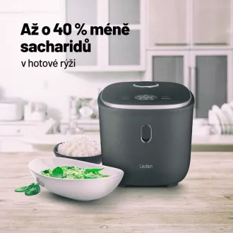 Kuhalnik za riž Lauben z nizko vsebnostjo sladkorja 3000AT - kuhalnik riža
