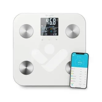 TrueLife FitScale W7 BT - Bioelektrična impedančna tehtnica Bluetooth - Bela