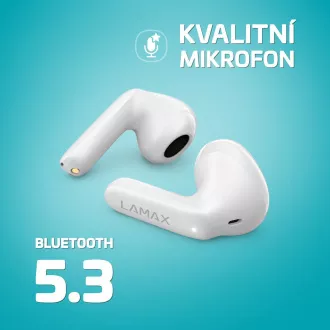 LAMAX Tones1 - brezžične slušalke - bele
