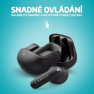 LAMAX Tones1 - brezžične slušalke - črne