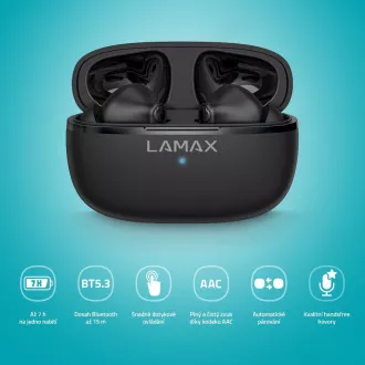 LAMAX Clips1 Play - slušalke za ušesa - črne