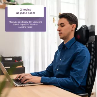 TrueLife RelaxBack B3 Charge - masažni vzglavnik z akumulatorsko baterijo