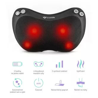TrueLife RelaxBack B3 Charge - masažni vzglavnik z akumulatorsko baterijo