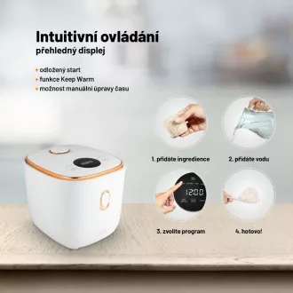 Lauben Večnamenski kuhalnik riža 1200WR Rose Gold Edition - kuhalnik riža