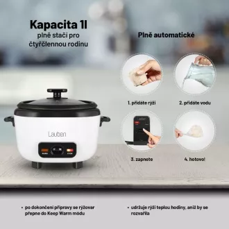 Lauben kuhalnik za riž Square 1000WB
