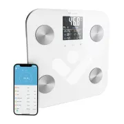 TrueLife FitShape S6 BT - Bioelektrična impedančna tehtnica bluetooth - bela