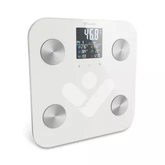 TrueLife FitShape S6 BT - Bioelektrična impedančna tehtnica bluetooth - bela