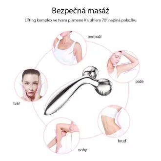 TOUCHBEAUTY 1613AS Masažni valjček za obraz srebrn TOUCHBEAUTY 1613AS Masažni valjček za obraz srebrn