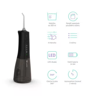 TrueLife AquaFloss Compact L100 Black Ustni tuš